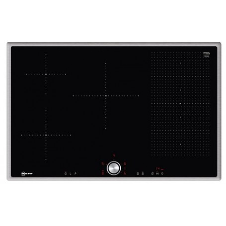 Neff T58BT20N0 piano cottura Nero, Acciaio inossidabile Da incasso Piano cottura a induzione 5 Fornello(i) (T58BT20N0)