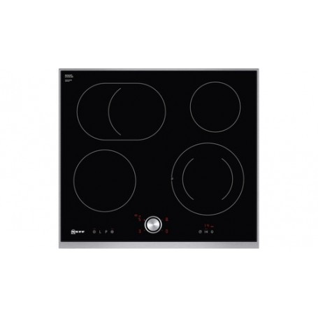 Neff T16TT76N0 piano cottura Nero, Acciaio inossidabile Da incasso Piano cottura a induzione 4 Fornello(i) (T16TT76N0)