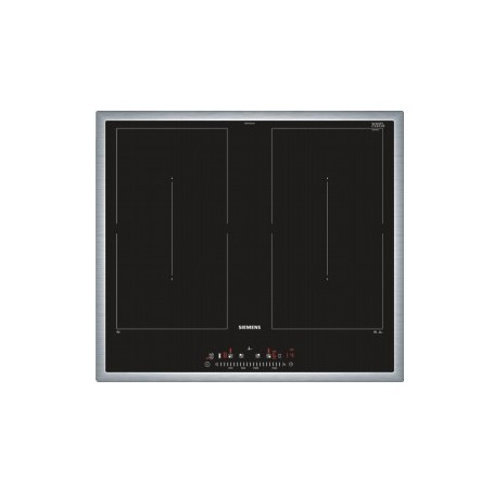Siemens iQ500 ED645FQC5E piano cottura Nero, Acciaio inossidabile Da incasso Piano cottura a induzione 4 Fornello(i (ED645FQC5E)