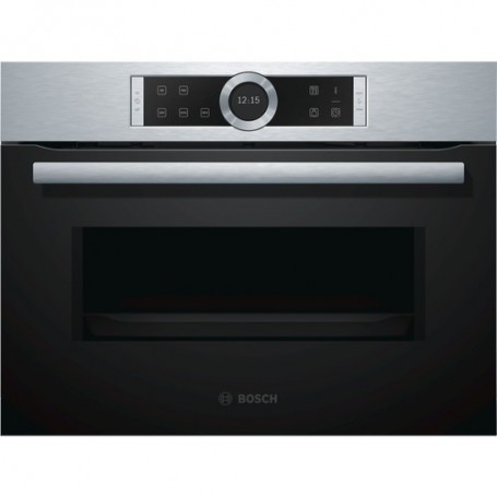 Bosch Serie 8 CFA634GS1 forno a microonde Da incasso 36 L 900 W Nero, Acciaio inossidabile (CFA634GS1)