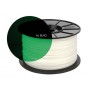 Hamlet Bobina di filamento per stampanti 3D Bio-Plastica Bianco/Verde fosforescente al buio da 1kg (HP3DXPLAW2GF)