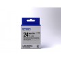 Epson Nastro fondo Opaco Argento per testo Nero 24/09 LK-6SBE (C53S656009)