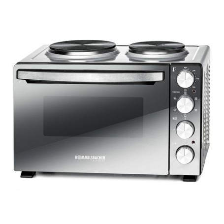 Rommelsbacher KM 3300 cucina Fornetto da appoggio Piastra sigillata Nero, Argento (KM 3300)