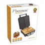 Bestron ASW281 piastra per waffle 4 waffle 1100 W Nero, Acciaio inossidabile (ASW281)