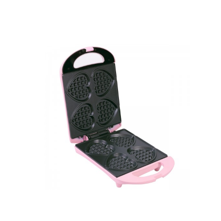 Bestron DSW271P piastra per waffle 4 waffle 780 W Nero, Rosa (DSW271P)