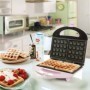 Bestron ASW401P piastra per waffle 2 waffle 700 W Rosa (ASW401P)