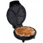 Bestron AWM700S piastra per waffle 5 waffle 700 W Nero, Argento (AWM700S)