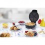 Bestron AWM700S piastra per waffle 5 waffle 700 W Nero, Argento (AWM700S)