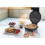Bestron AWM700S piastra per waffle 5 waffle 700 W Nero, Argento (AWM700S)