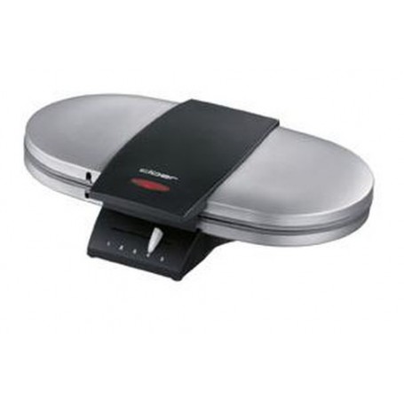 Cloer 1329 piastra per waffle 1200 W Nero, Acciaio inossidabile (1329)