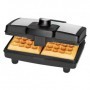 Clatronic WA 3606 2 waffle 800 W Nero, Acciaio inossidabile (271705)
