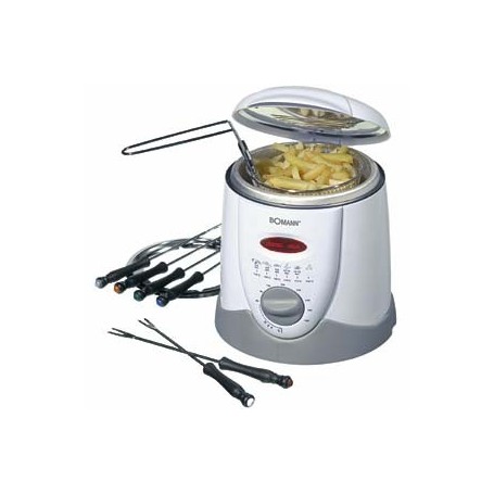 Bomann FFR 1290 CB 1 L Indipendente 840 W Friggitrice Grigio, Bianco (B612900)