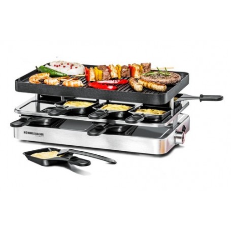 Rommelsbacher RC 1400 griglia per raclette 8 persona(e) 1200 W Acciaio inossidabile (RC 1400)
