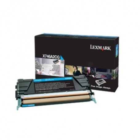 Lexmark X746A3 C cartuccia toner 1 pz Originale Ciano (X746A3CG)