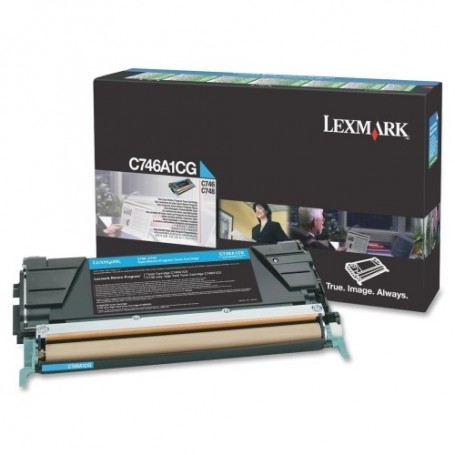 Lexmark C746A1CG cartuccia toner 1 pz Originale Ciano (C746A1CG)