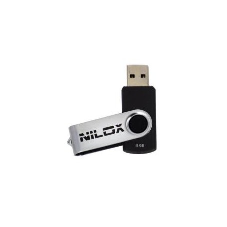 Nilox 8GB USB2.0 unità flash USB USB tipo A 2.0 Nero (U2NIL8BL001)