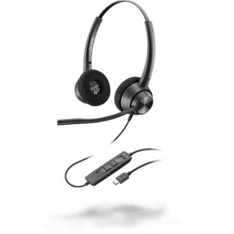 POLY EncorePro 320 Cuffia Padiglione auricolare USB tipo-C Nero (214571-01)