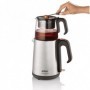 Arzum Heptaze teiera in vetro per la preparazione del tè 2,6 L 1650 W Argento, Nero (AR3024)