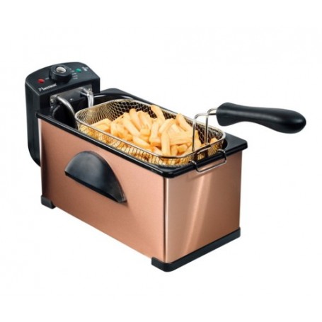Bestron AF370CO friggitrice Singolo 3,5 L Indipendente 2000 W Nero, Rame (AF370CO)