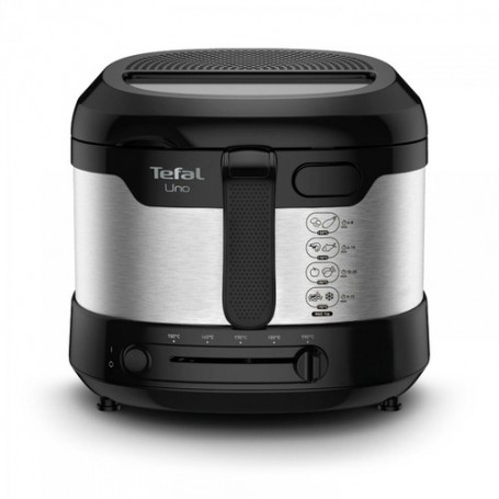 Tefal Uno FF215D friggitrice Singolo Indipendente 1600 W Nero, Acciaio inossidabile (FF215D)
