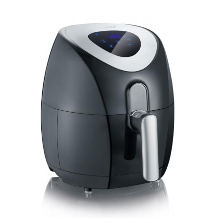 Severin FR 2430 friggitrice Singolo 3,2 L Indipendente 1500 W Friggitrice ad aria calda Nero, Acciaio inossidabile (FR 2430)