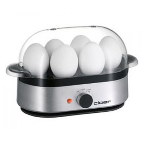 Cloer 6099 Pentolino per uova 6 uovo/uova Nero, Argento (6099)