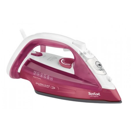 Tefal UltraGliss FV4920 ferro da stiro Ferro a vapore Durilium 2400 W Rosso, Bianco (FV4920)