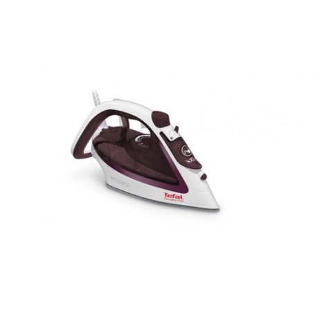 Tefal EasyGliss Plus FV5714 ferro da stiro Ferro da stiro a secco e a vapore Durilium 2400 W Bordeaux, Bianco (FV5714)