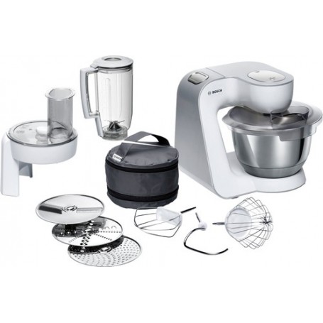 Bosch MUM58W20 robot da cucina 1000 W 3,9 L Argento, Bianco (MUM58W20)