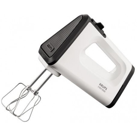 Krups 3 Mix 5500 Plus Sbattitore manuale 500 W Nero, Acciaio inossidabile, Bianco (GN 5041)