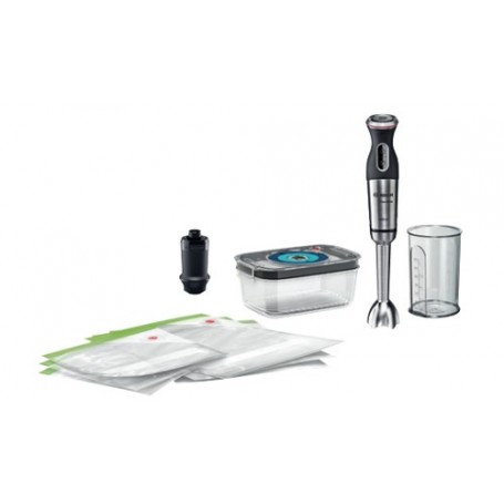 Bosch MS8CM61V1 frullatore Sbattitore manuale 1000 W Nero, Acciaio inossidabile, Trasparente (MS8CM61V1)