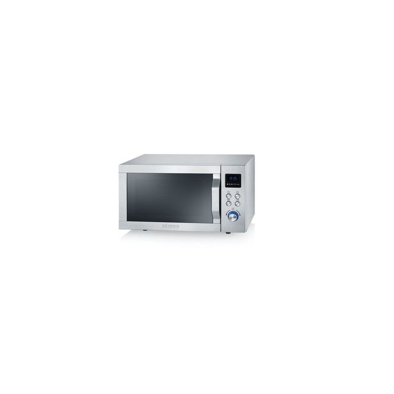 Severin MW 7751 forno a microonde Superficie piana Microonde con grill 20 L  800 W Argento, Acciaio inossidabile (MW 7751)