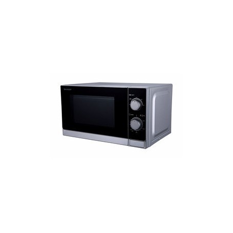 Sharp Home Appliances R-200INW forno a microonde Superficie piana Solo microonde 20 L 800 W Argento (R-200INW)