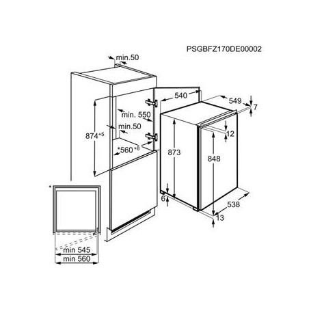 Electrolux LUB3AE88S congelatore Da incasso 98 L E Bianco (933033738)