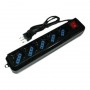 Nilox MGLP859 prolunghe e multiple 1,5 m 5 presa(e) AC Interno Nero (MGLP859)