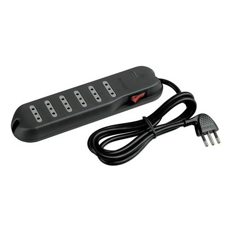 bticino 3630GB prolunghe e multiple 6 presa(e) AC Interno Antracite (3630GB)