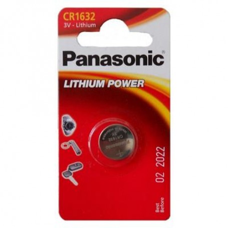 Panasonic Lithium Power Batteria monouso CR1632 Litio (C301632)