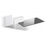 Meliconi 480522 BA scaffale Mensola modulare A muro ABS sintetico, Vetro temperato Bianco (480522BA)