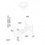 Neomounts by Newstar Supporto da soffitto per schermi LCD/LED/TFT (FPMA-C200D)