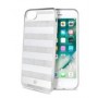 Celly STRIPES800SV custodia per cellulare 11,9 cm (4.7") Cover a guscio Argento, Bianco (STRIPES800SV)