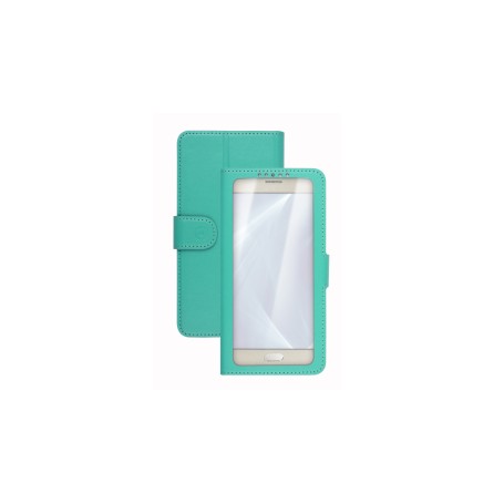 Celly Unica View custodia per cellulare 14 cm (5.5") Custodia a libro Turchese (UNICAVIEWXXLTF)