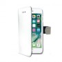 Celly Wally custodia per cellulare 14 cm (5.5") Custodia a libro Bianco (WALLY801WH)