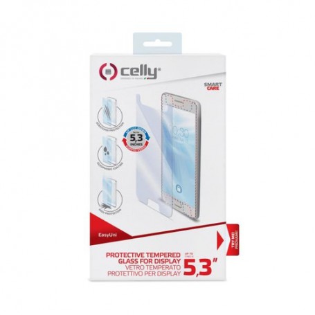 Celly EASYUNI53 protezione per schermo Pellicola proteggischermo trasparente Universale 1 pz (EASYUNI53)