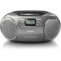 Philips AZB600/12 impianto stereo portatile Digitale 2 W Grigio (AZB600/12)
