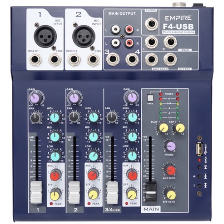 Empire Media F4-USB 4 canali Blu marino (EMSP.F4USB)