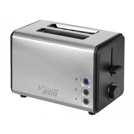 Bomann TA 1371 CB 2 fetta/e 850 W Nero, Acciaio inossidabile (613711)