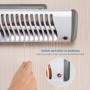 reer 19040 stufetta elettrica Interno Grigio, Bianco 500 W Riscaldatore ambiente elettrico a infrarossi (19040)