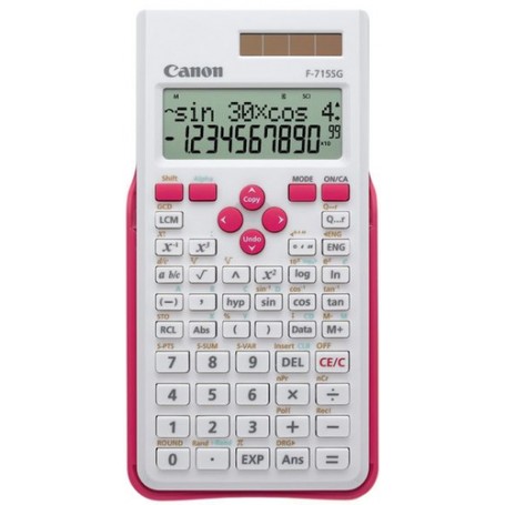 Canon F-715SG calcolatrice Tasca Calcolatrice scientifica Rosa, Bianco (5730B002)