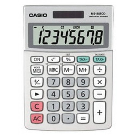 Casio MS-88ECO calcolatrice Desktop Calcolatrice con display (MS-88ECO)