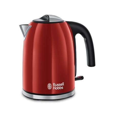 Russell Hobbs 20412-70 bollitore elettrico Nero, Rosso, Acciaio inossidabile (20412-70)